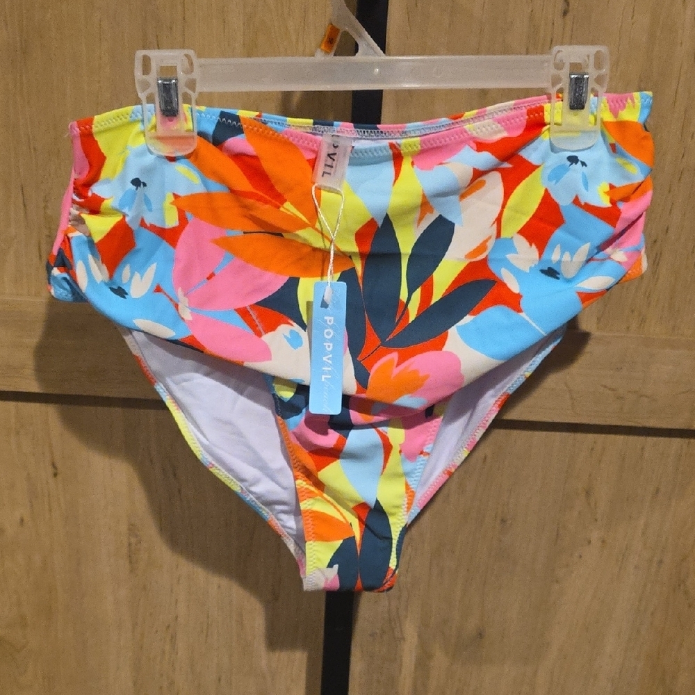(J47) Women's SZ XXL Floral One Piece Swimsuit - Multicolor